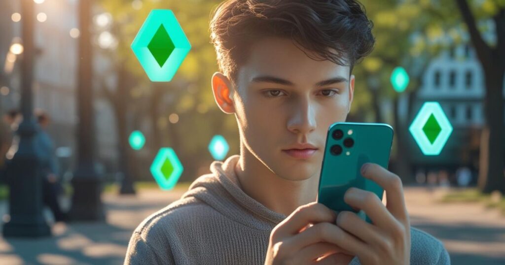 User viewing Sweatcoin balance and reward options after a walk